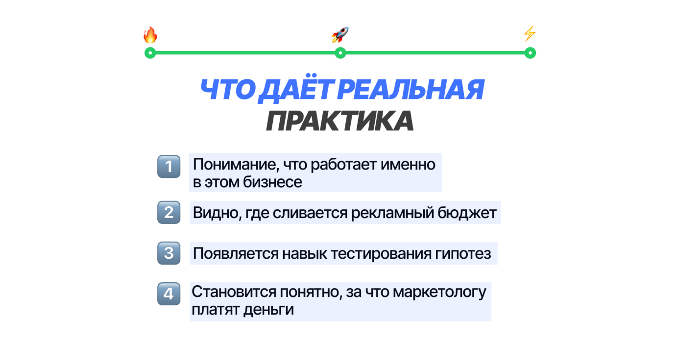 Первый опыт работы маркетологом